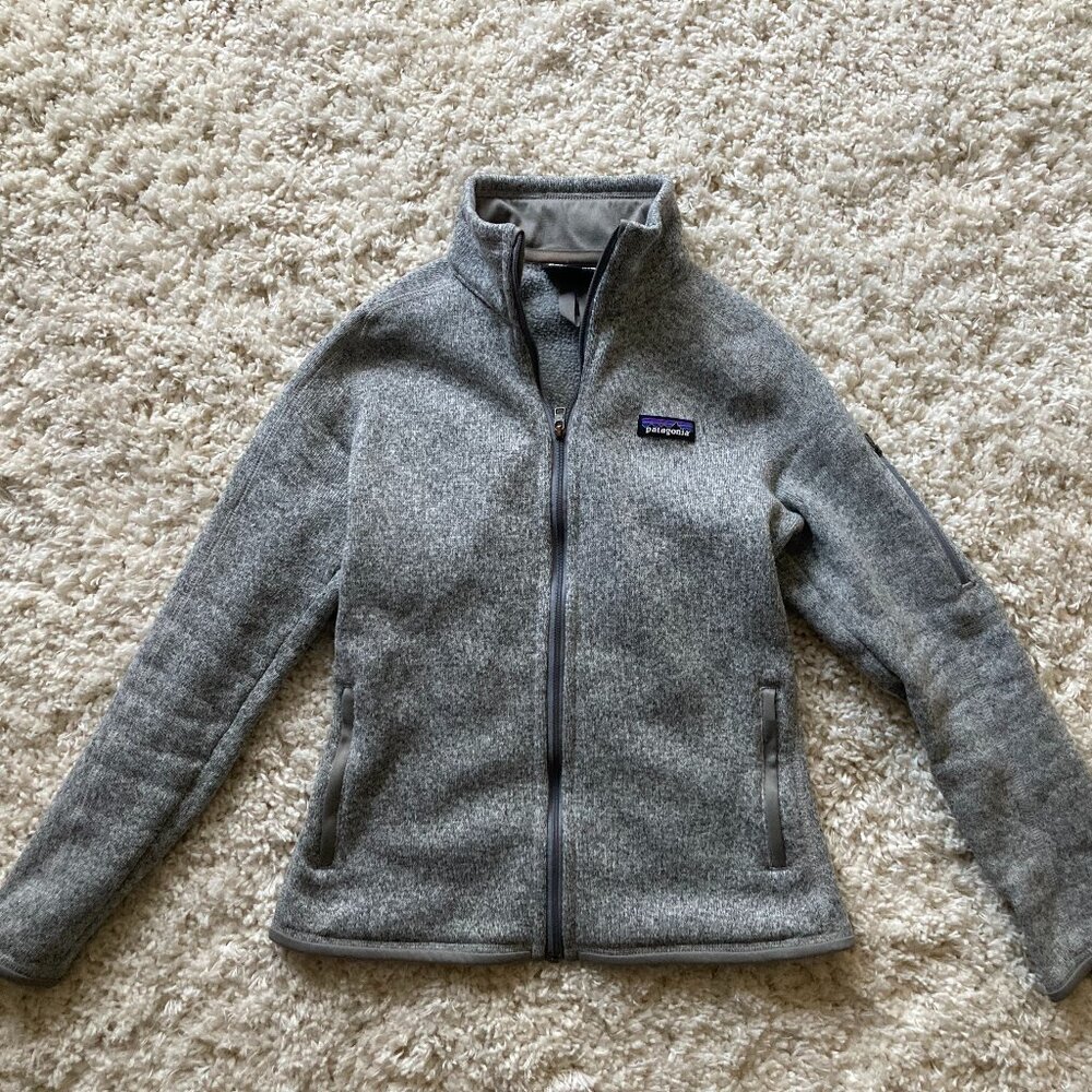 Grey Patagonia Full Zip Fleece Size S